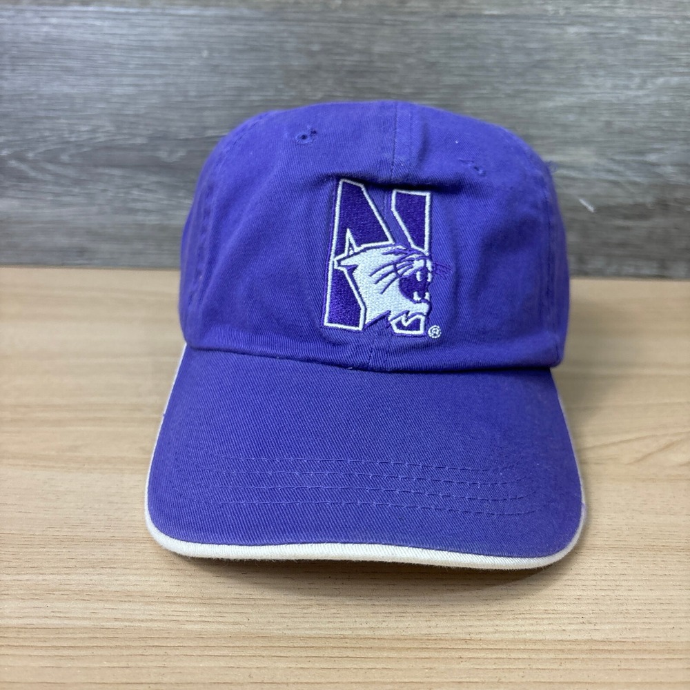 Northwestern Wildcats Hat Cap Strap Back Purple Adjustable